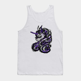 Smoky Purple Unicorn Tank Top